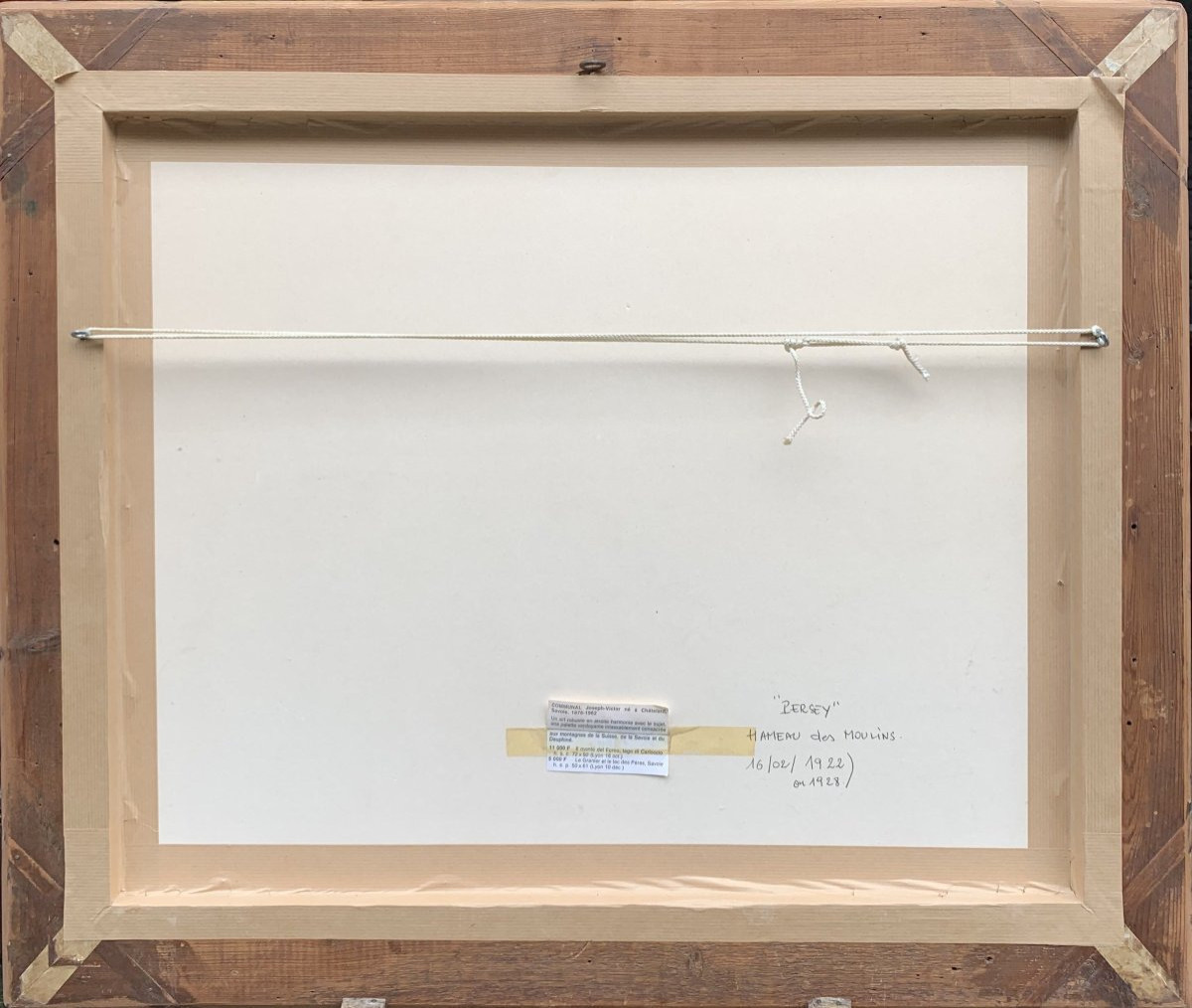 Joseph-Victor Communal (1876–1962) – Le village de Peisey sous la neige - 1922-photo-3