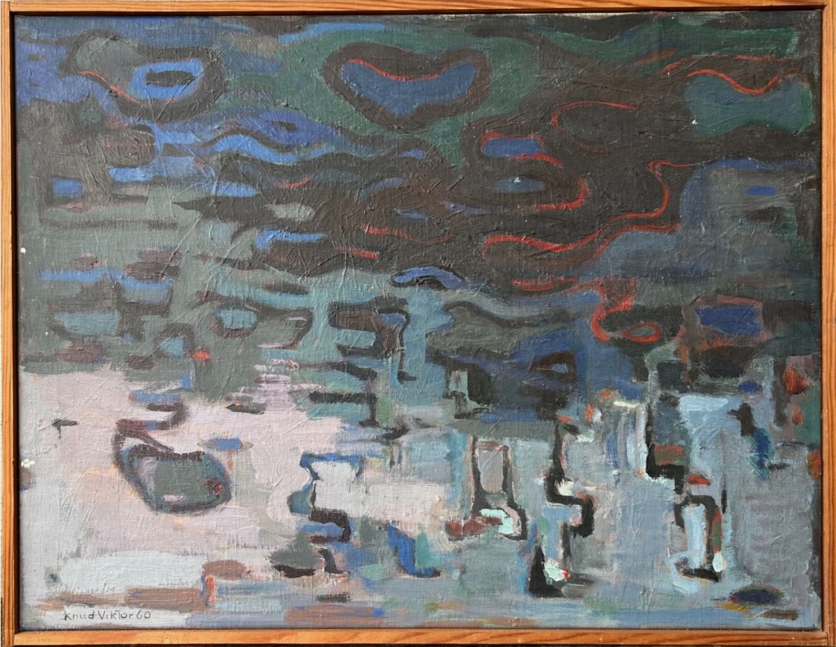 Knud Viktor (1924-2013) – Oil On Canvas - 1960