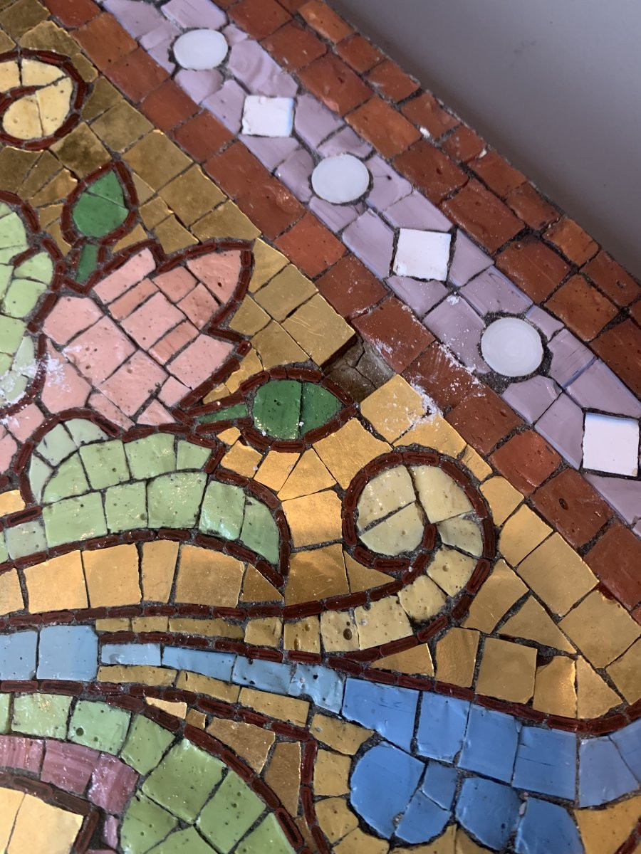 Pair Of Mosaic Tiles – Early 20th Century-photo-4