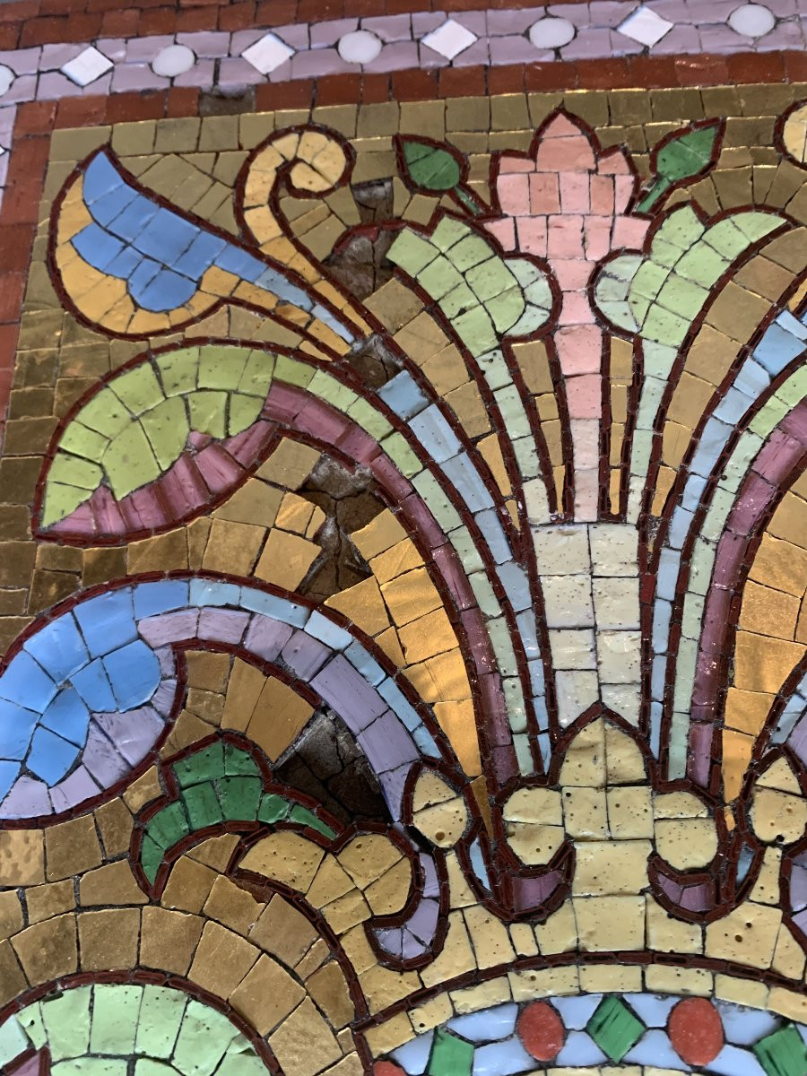 Pair Of Mosaic Tiles – Early 20th Century-photo-1