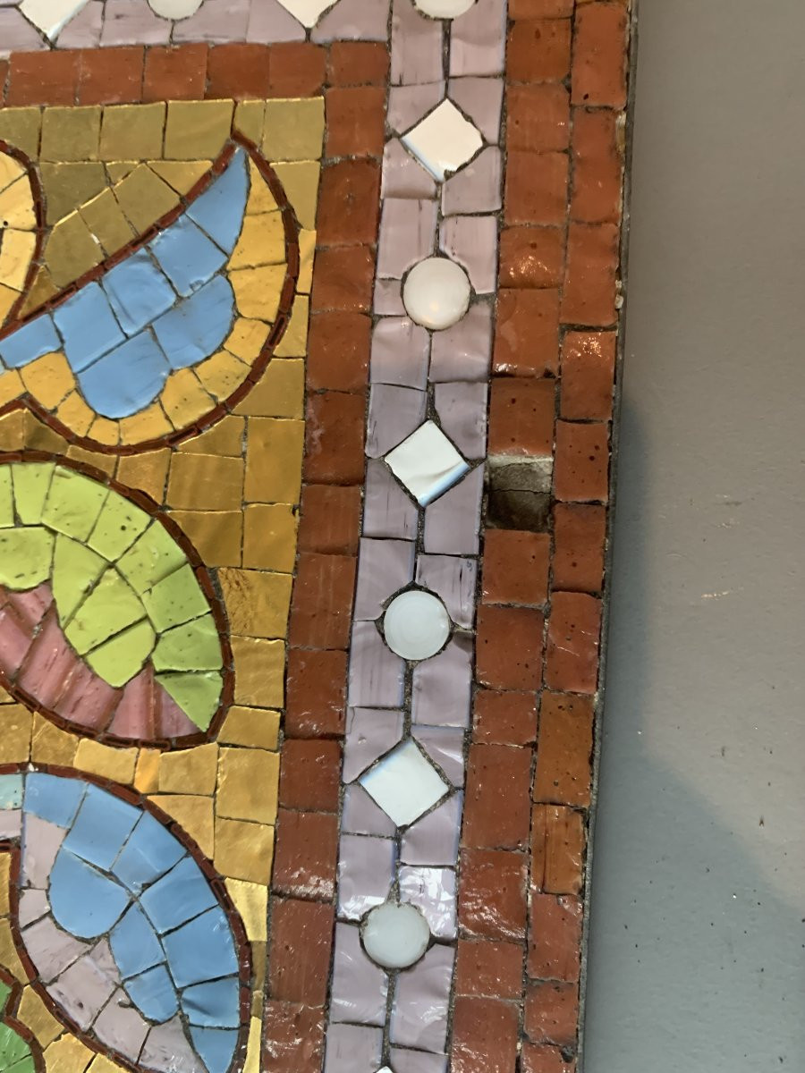 Pair Of Mosaic Tiles – Early 20th Century-photo-3