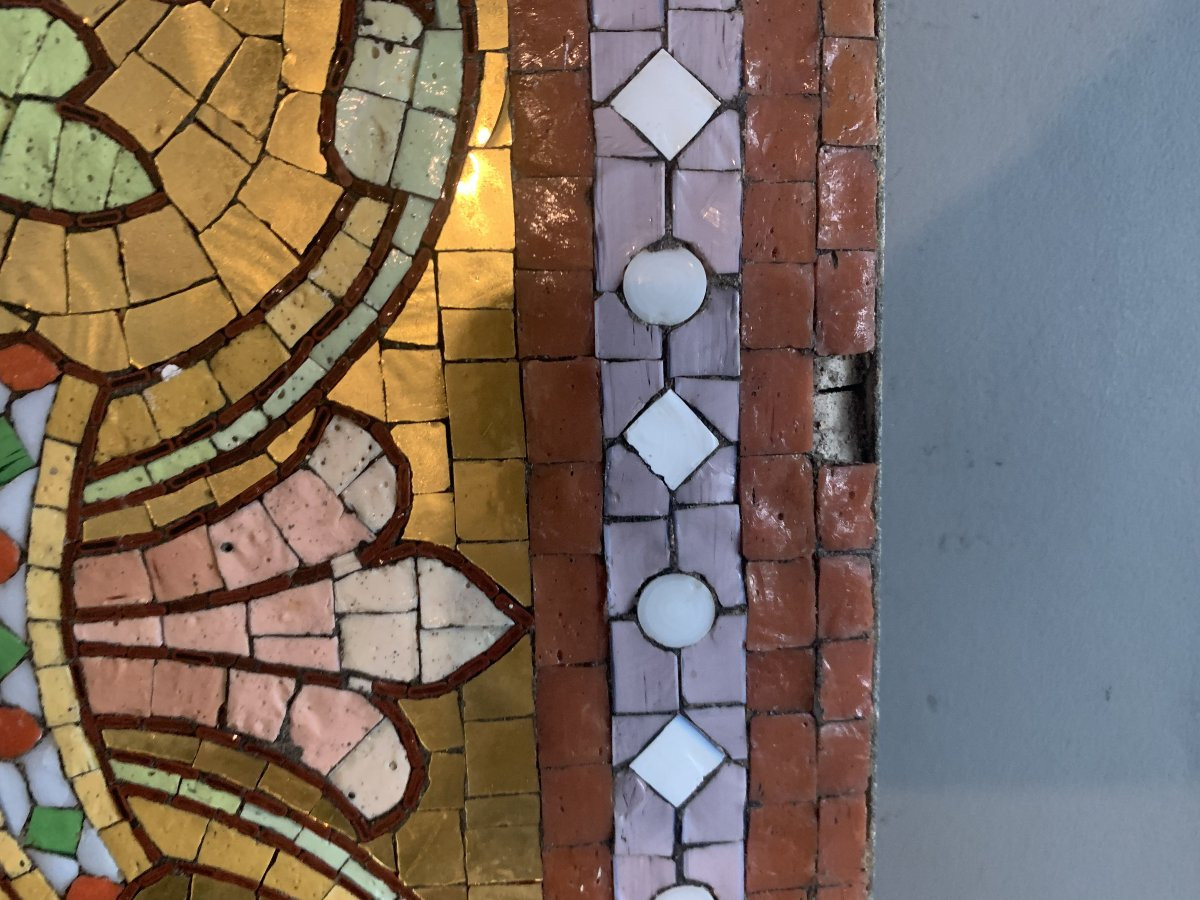 Pair Of Mosaic Tiles – Early 20th Century-photo-4