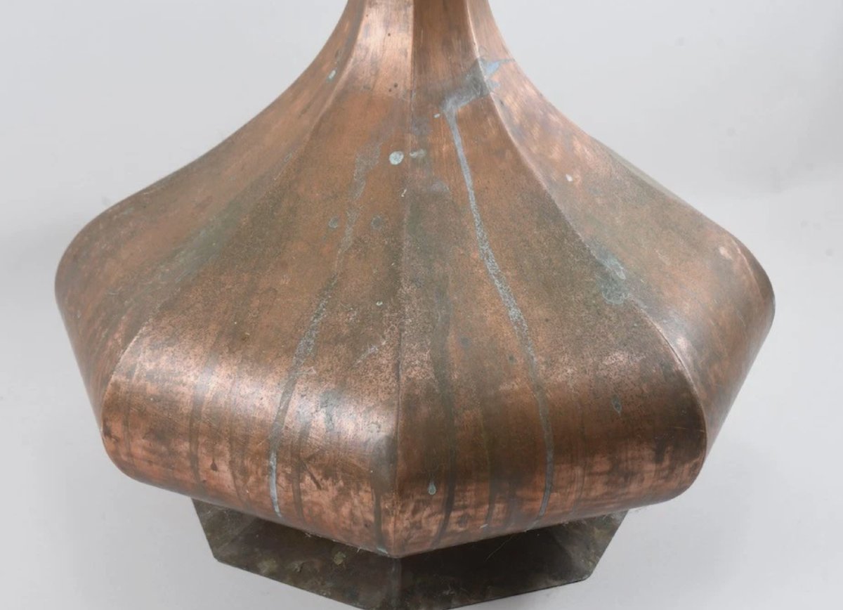 Large Copper Vase – First Half Of The 20th Century-photo-3