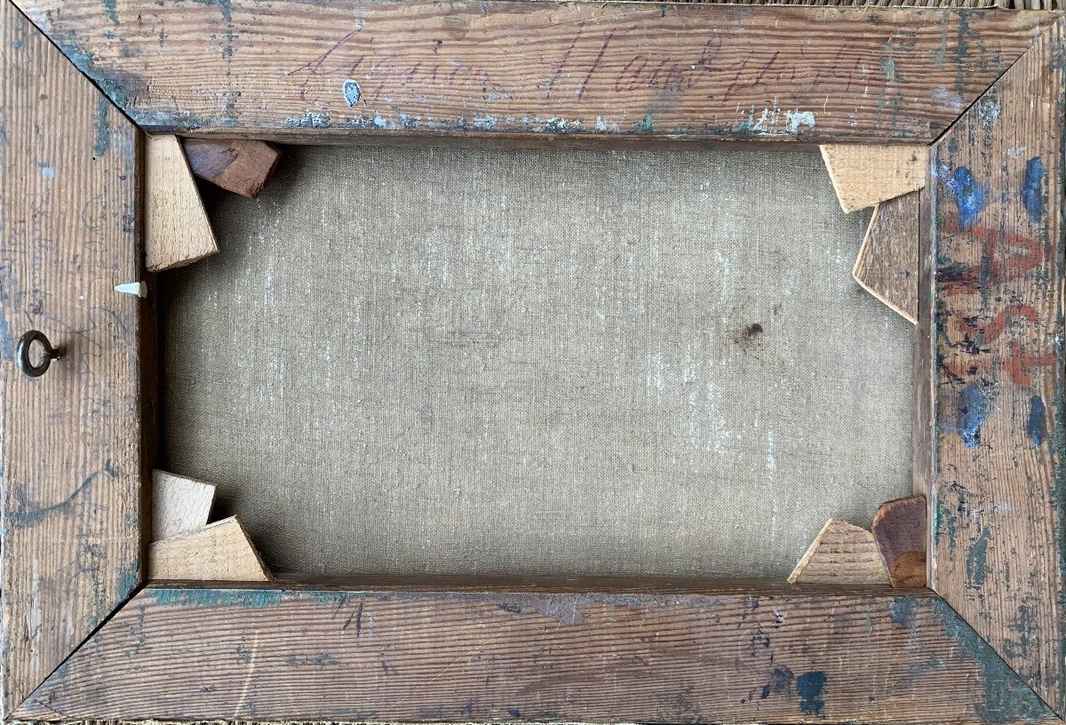 Étude de main - Huile sur toile – début du XXᵉ siècle-photo-2