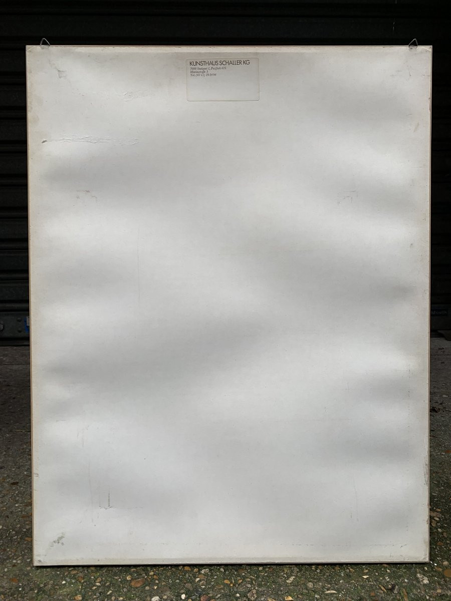 Composition abstraite – Huile sur carton – Années 1970-photo-2