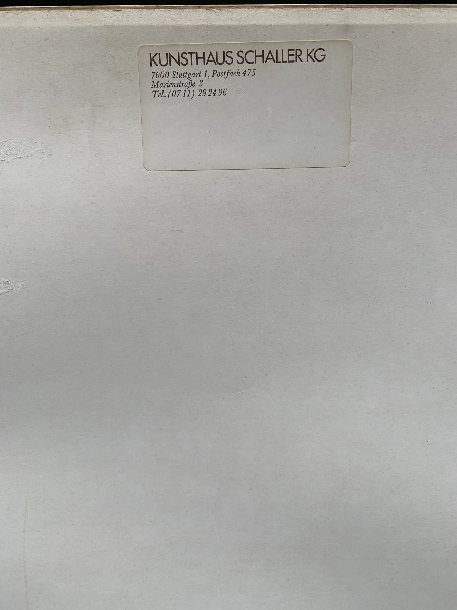 Composition abstraite – Huile sur carton – Années 1970-photo-3