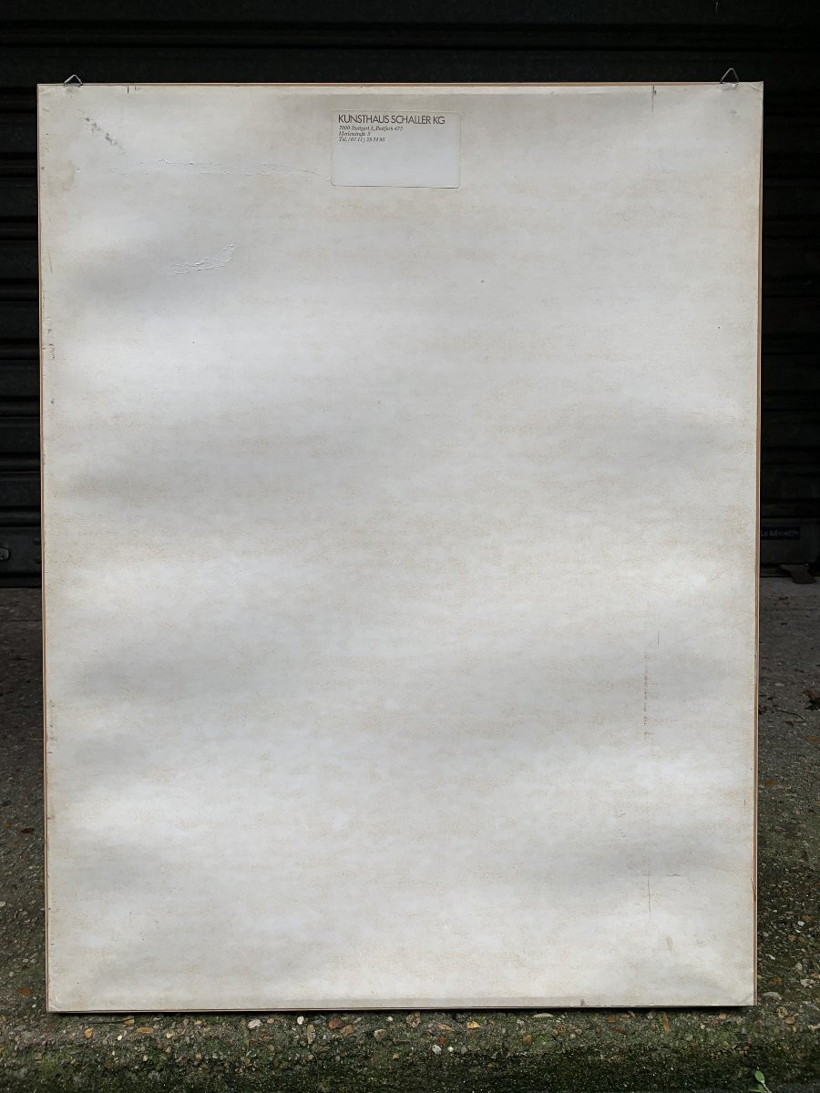 Composition abstraite – Huile sur carton – Monogramme GK - 1971-photo-2