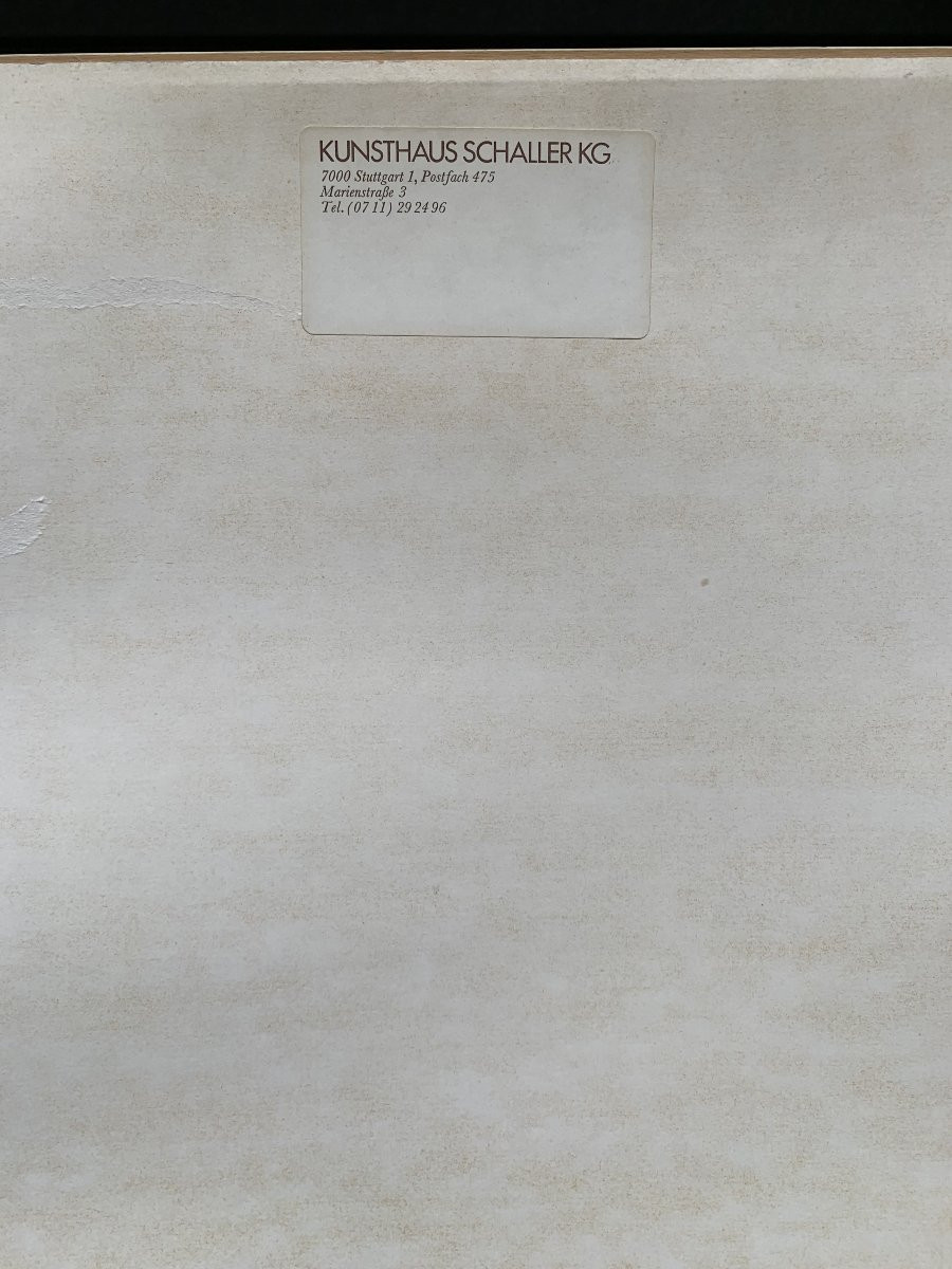 Composition abstraite – Huile sur carton – Monogramme GK - 1971-photo-3