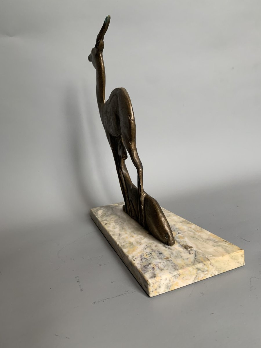 Pair Of Bronze Gazelles - Art Deco - 1920s–1930s-photo-1