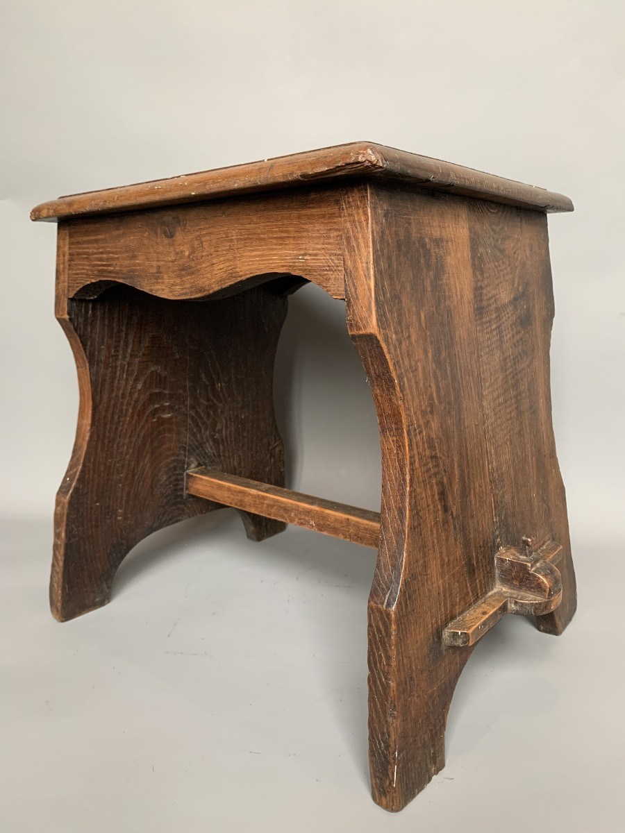 Art & Crafts Oak Stool – Circa 1900-1920