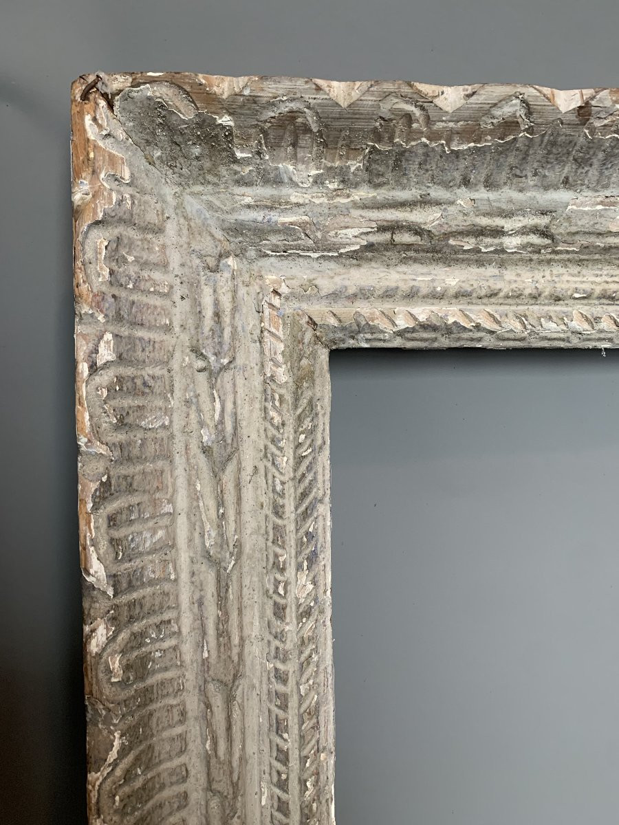 Grand cadre Montparnasse en bois sculpté et stuc – XXᵉ siècle-photo-2