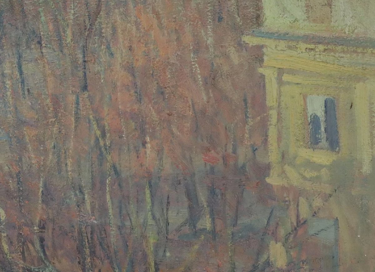 Peppino Piccolo (1903-1983) – View Of Via Germanico In Rome, 1946-photo-4