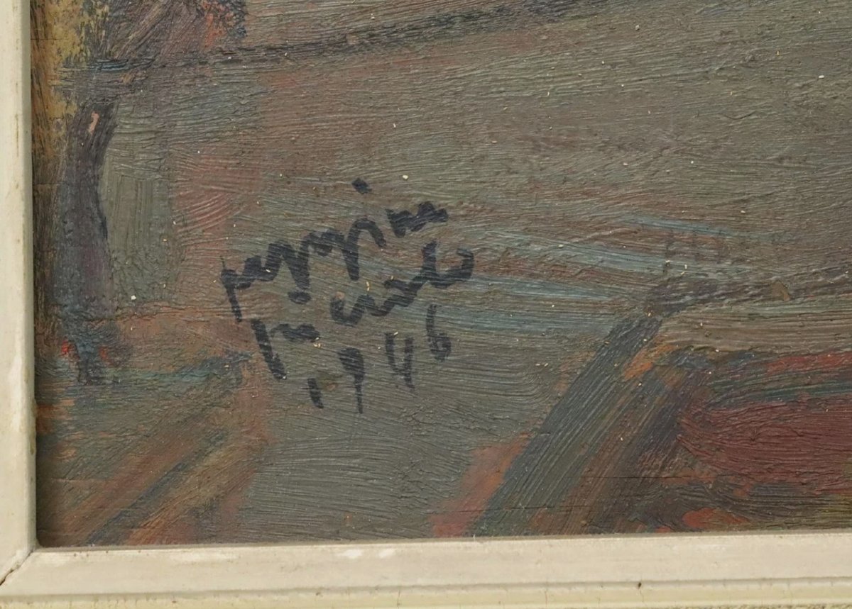 Peppino Piccolo (1903-1983) – View Of Via Germanico In Rome, 1946-photo-2