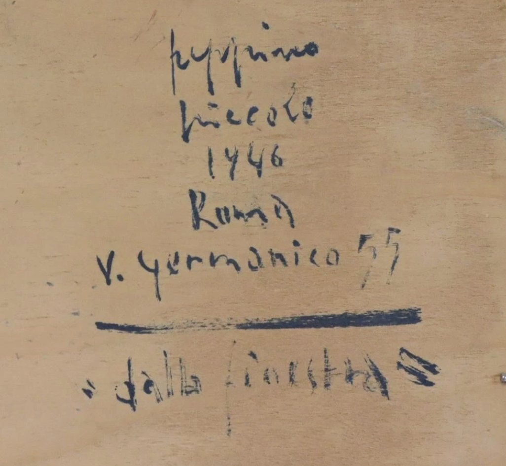 Peppino Piccolo (1903-1983) – View Of Via Germanico In Rome, 1946-photo-4