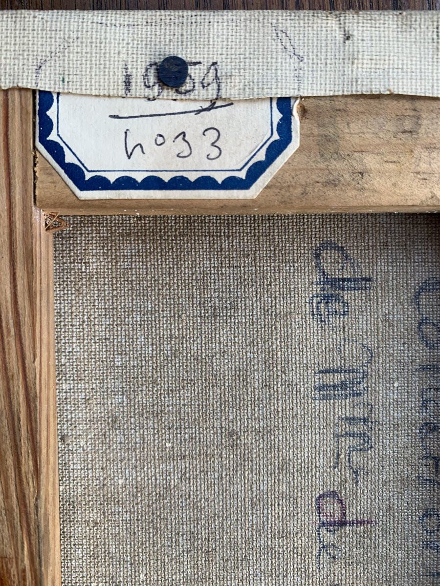 Marc Sterling (1895-1976) - Goldfish In A Jar - Oil On Canvas Dated 1959-photo-1