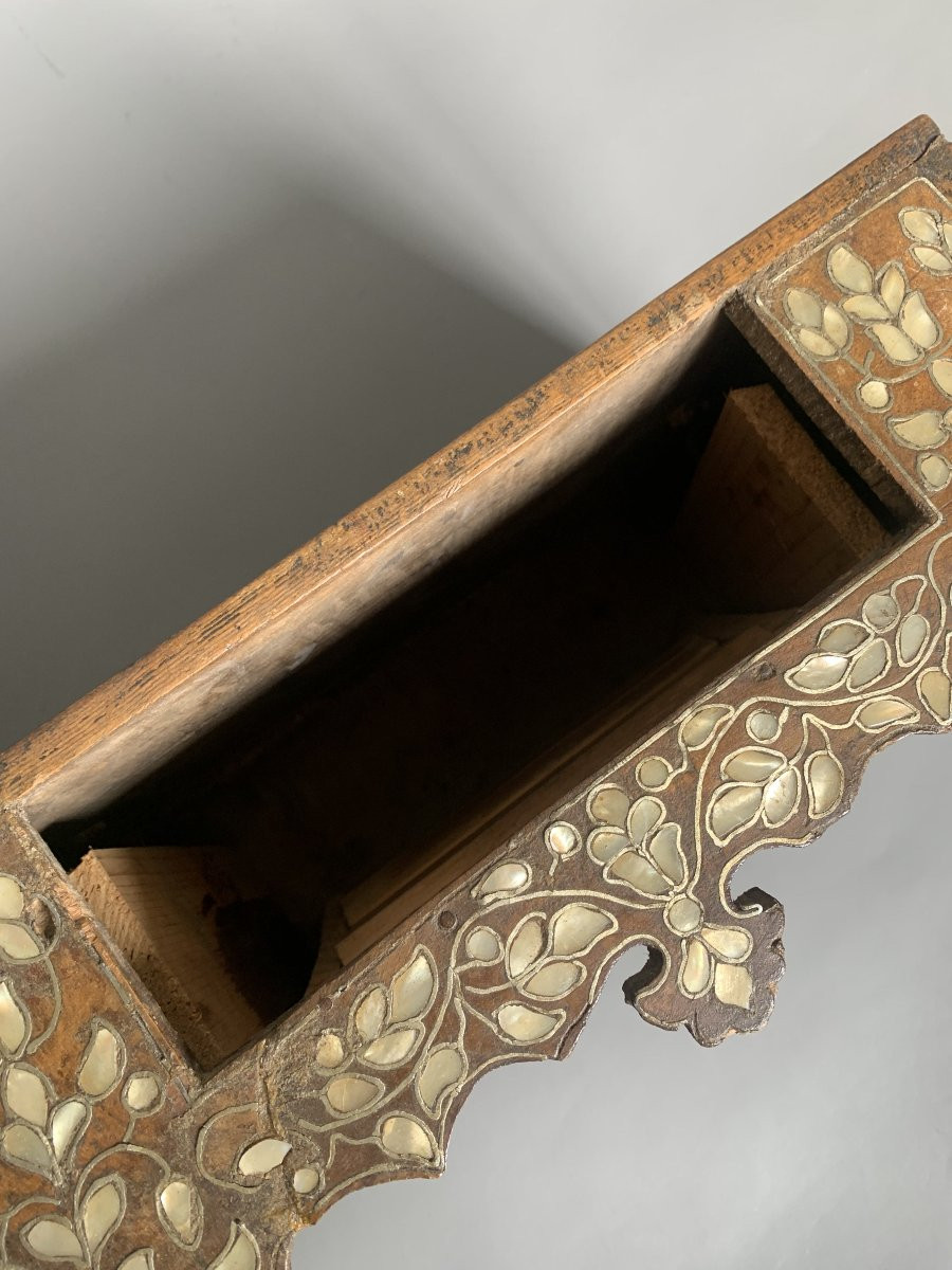 Coffret ou cabinet syrien en marqueterie de nacre - début du XIXe siècle-photo-1
