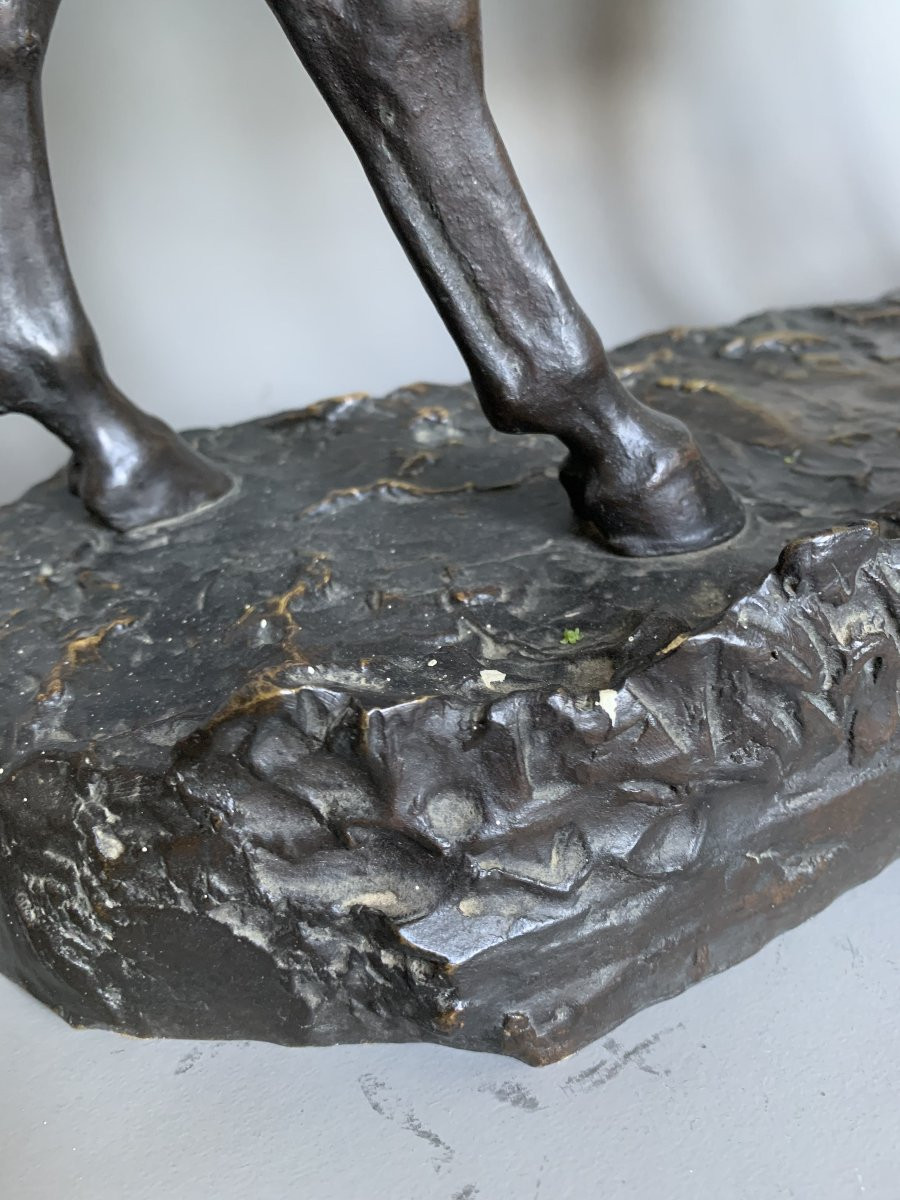 Godefroid Devreese (1861-1941)- Horse, Bronze Sculpture, Stamped H. Luppens & Cie, Brussels-photo-6