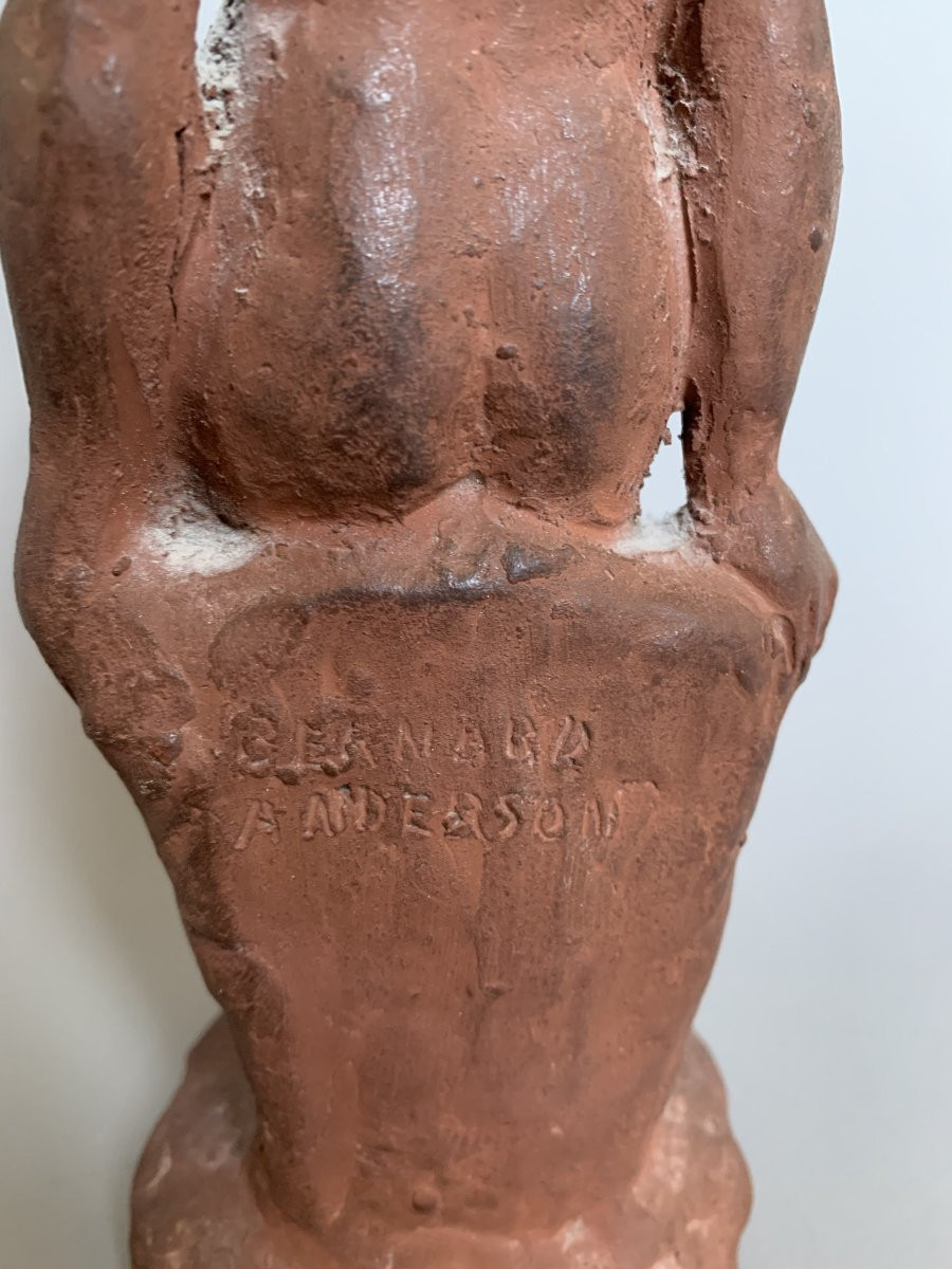 Terracotta Sculpture - Femme Nue - Bernard Anderson - XXᵉ Siècle-photo-4