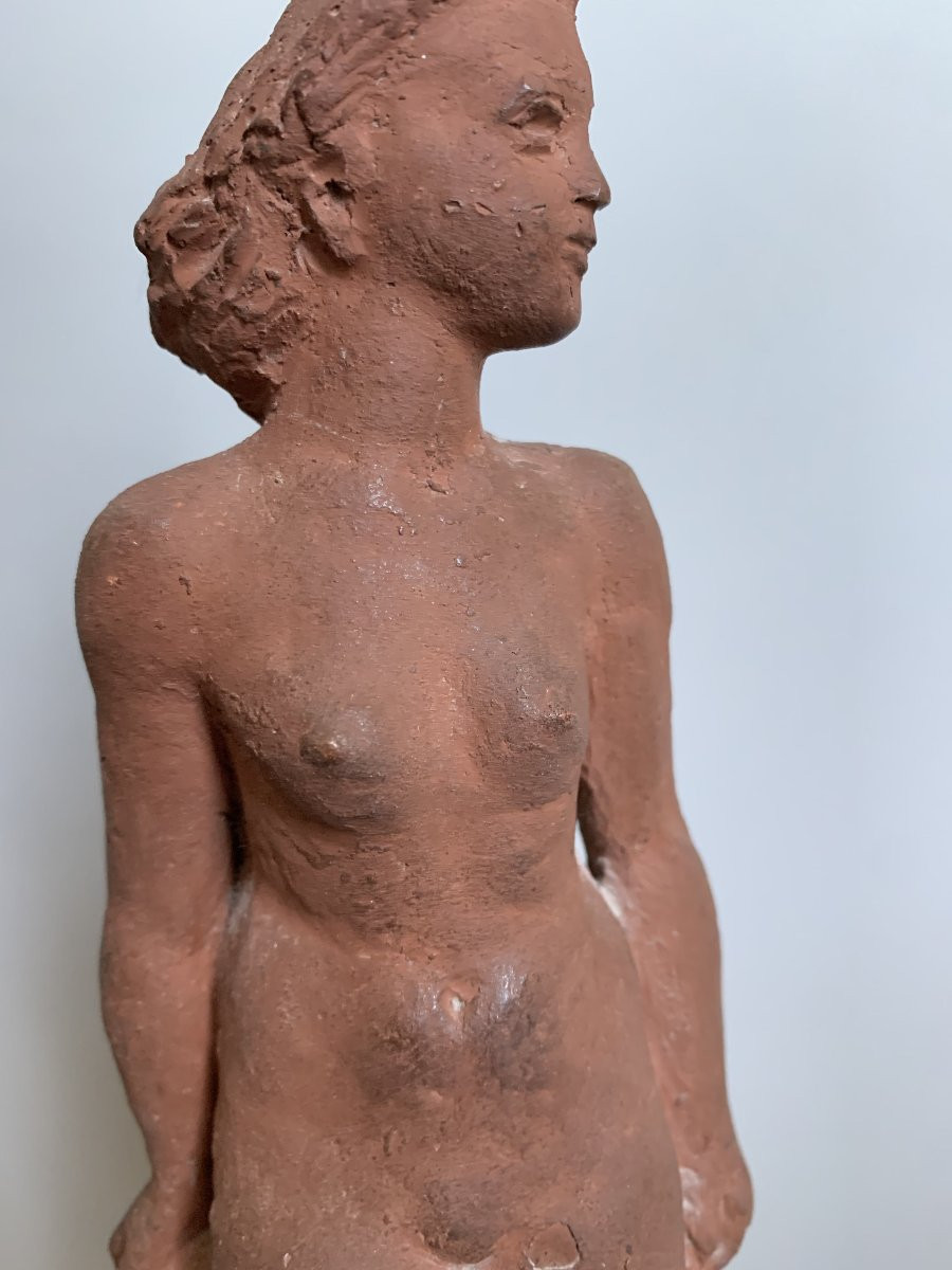 Terracotta Sculpture - Femme Nue - Bernard Anderson - XXᵉ Siècle-photo-2