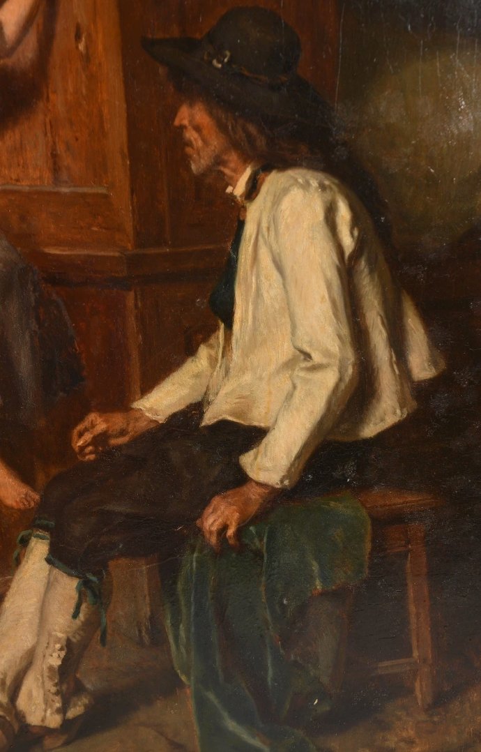 Alexandre-Marie Guillemin (1817-1880) – Scène d’intérieur bretonne - HSP-photo-3