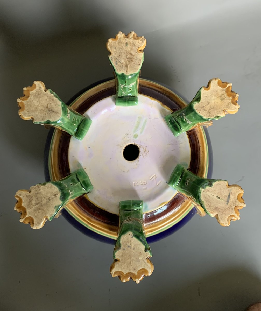 Imposing Minton Earthenware Planters / Planters – Late 19th Century-photo-3