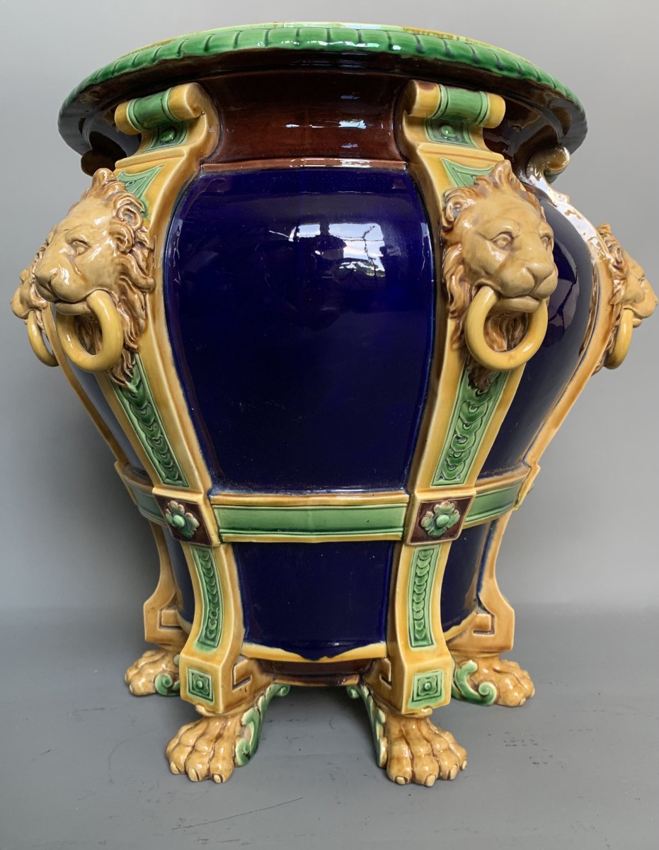 Imposing Minton Earthenware Planters / Planters – Late 19th Century