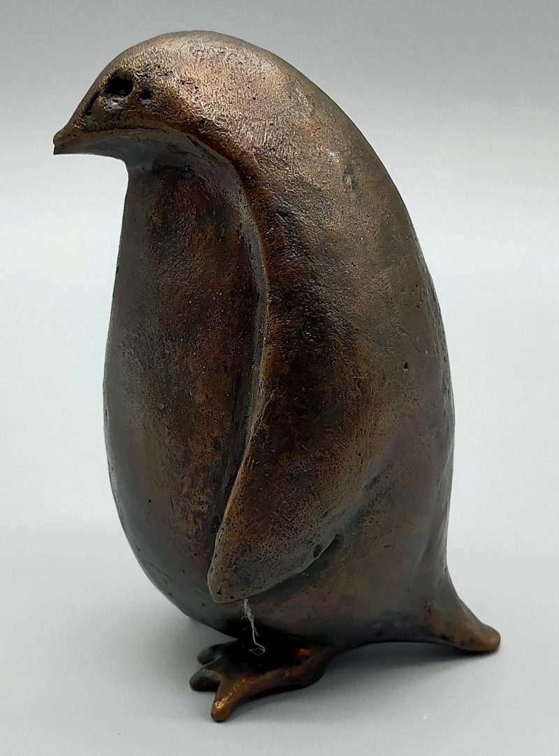 Bronze Penguin Sculpture – 1970s-photo-2