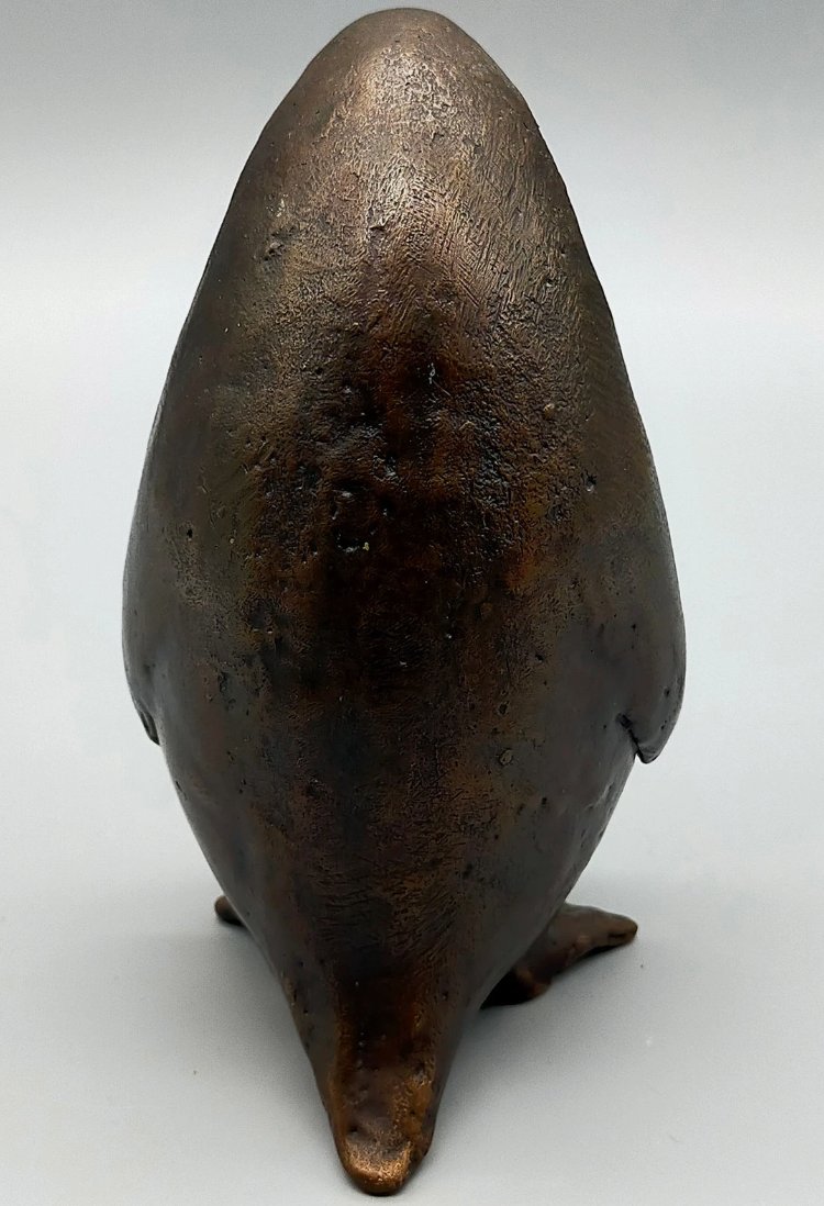 Bronze Penguin Sculpture – 1970s-photo-3