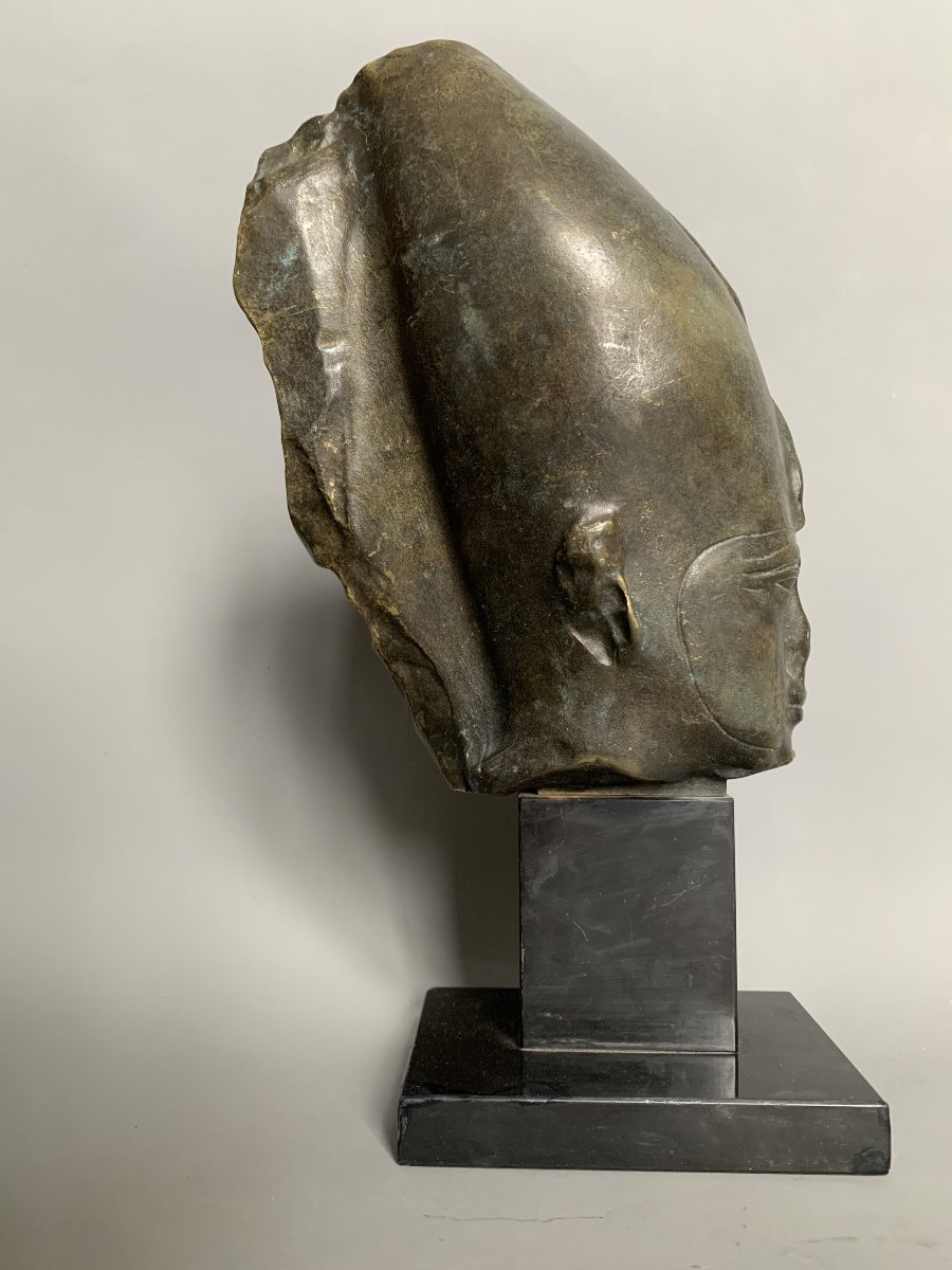 Tête du dieu Osiris en bronze – Musée du Louvre - Éditions des Musées nationaux-photo-2