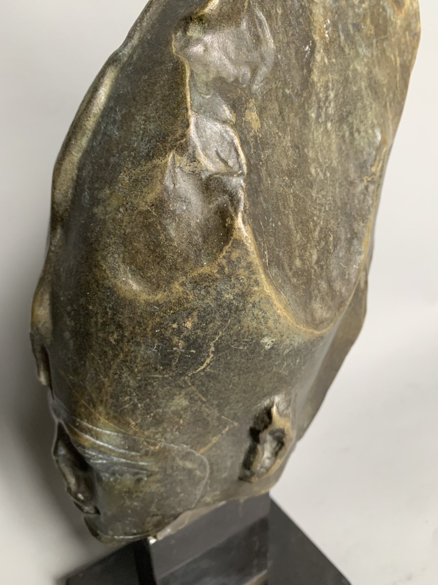 Tête du dieu Osiris en bronze – Musée du Louvre - Éditions des Musées nationaux-photo-1