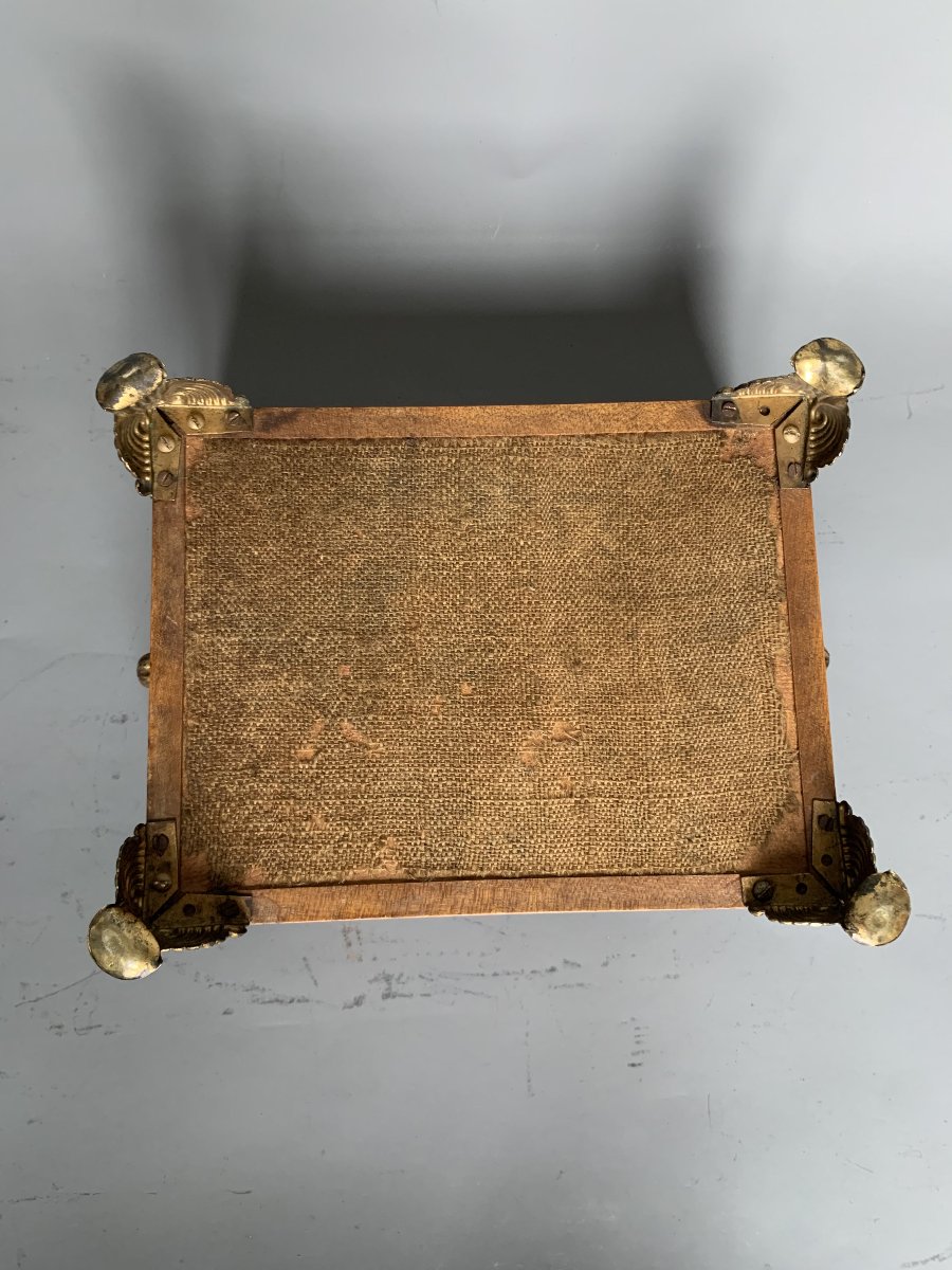 Decorated Wooden Box - England - 19th Century-photo-1