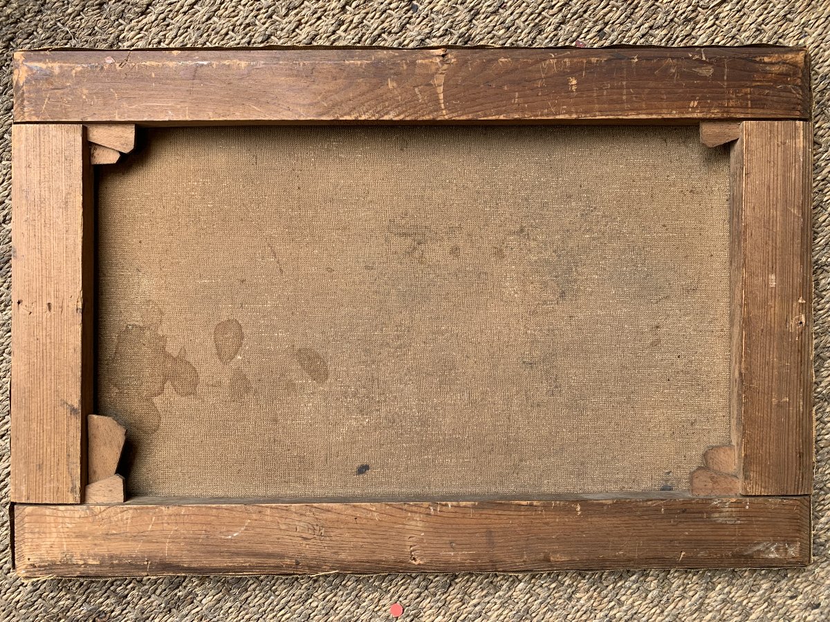Nature morte au raisin – Huile sur toile, fin du XIXe siècle-photo-1