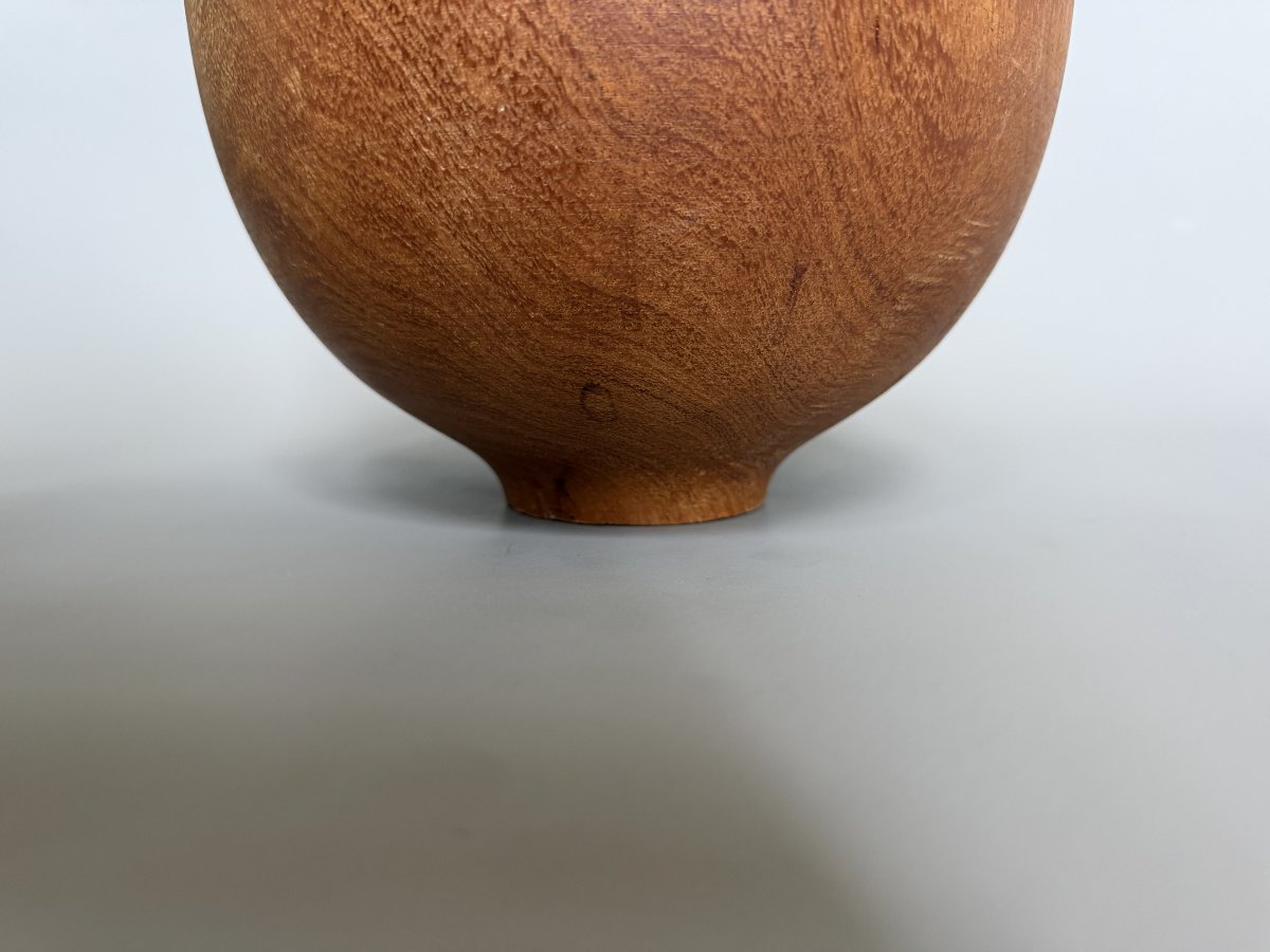 Decorative Solid Wood Bottle – 1970s-photo-4