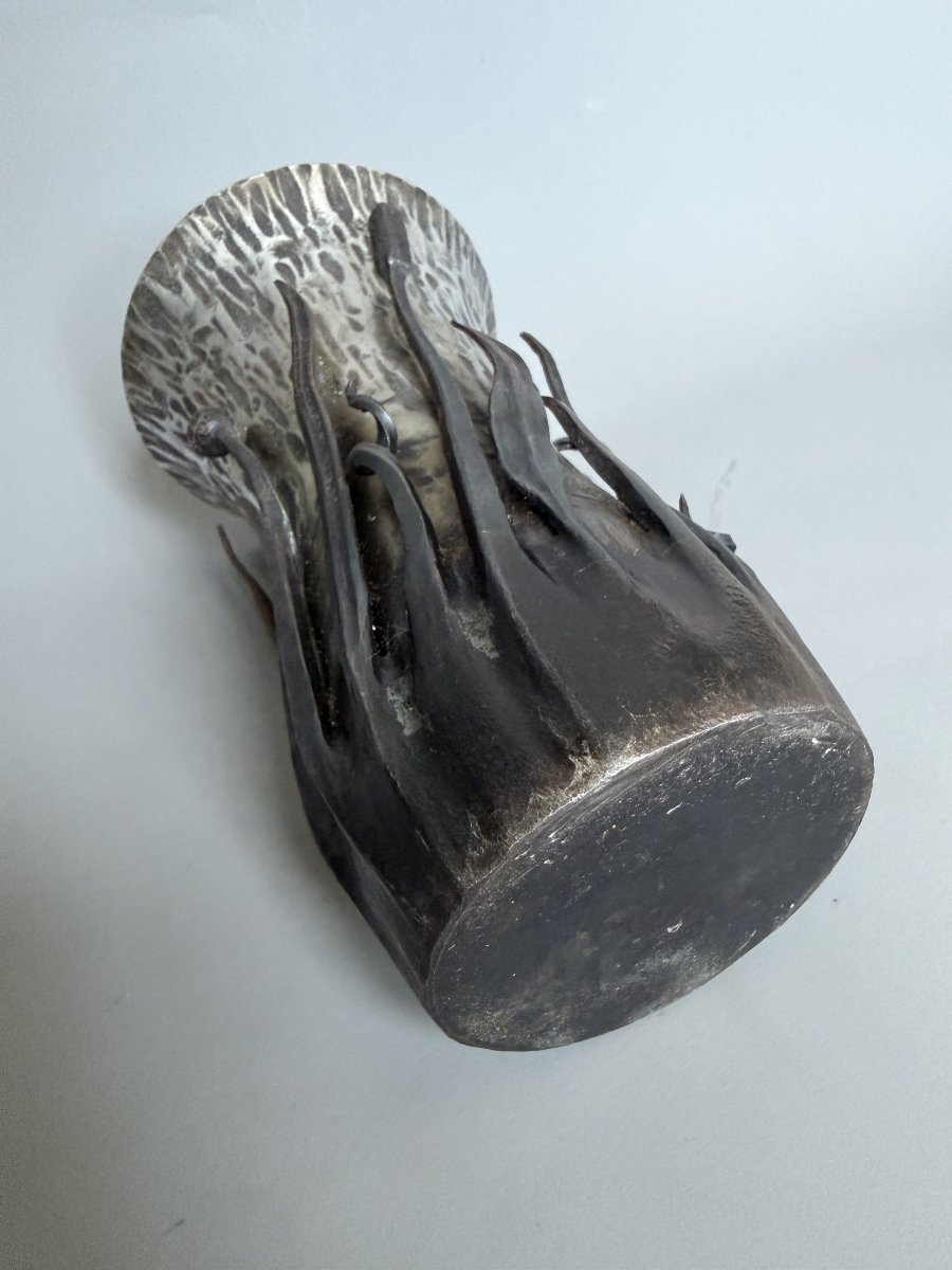 Vase en acier forgé – Première moitié du XXème siècle-photo-4