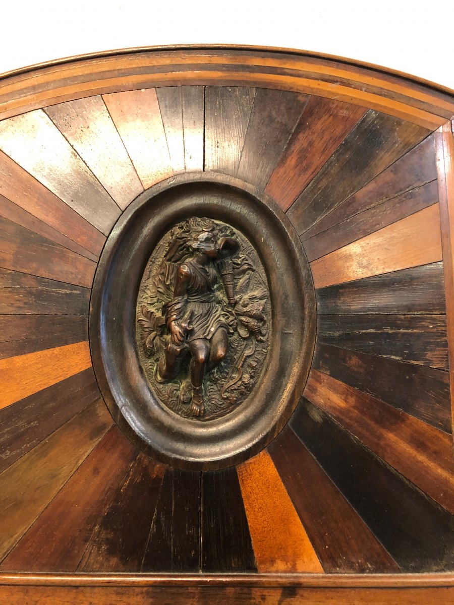 Ancien Miroir début XXème En Marqueterie - Hollande Ou Italie-photo-2
