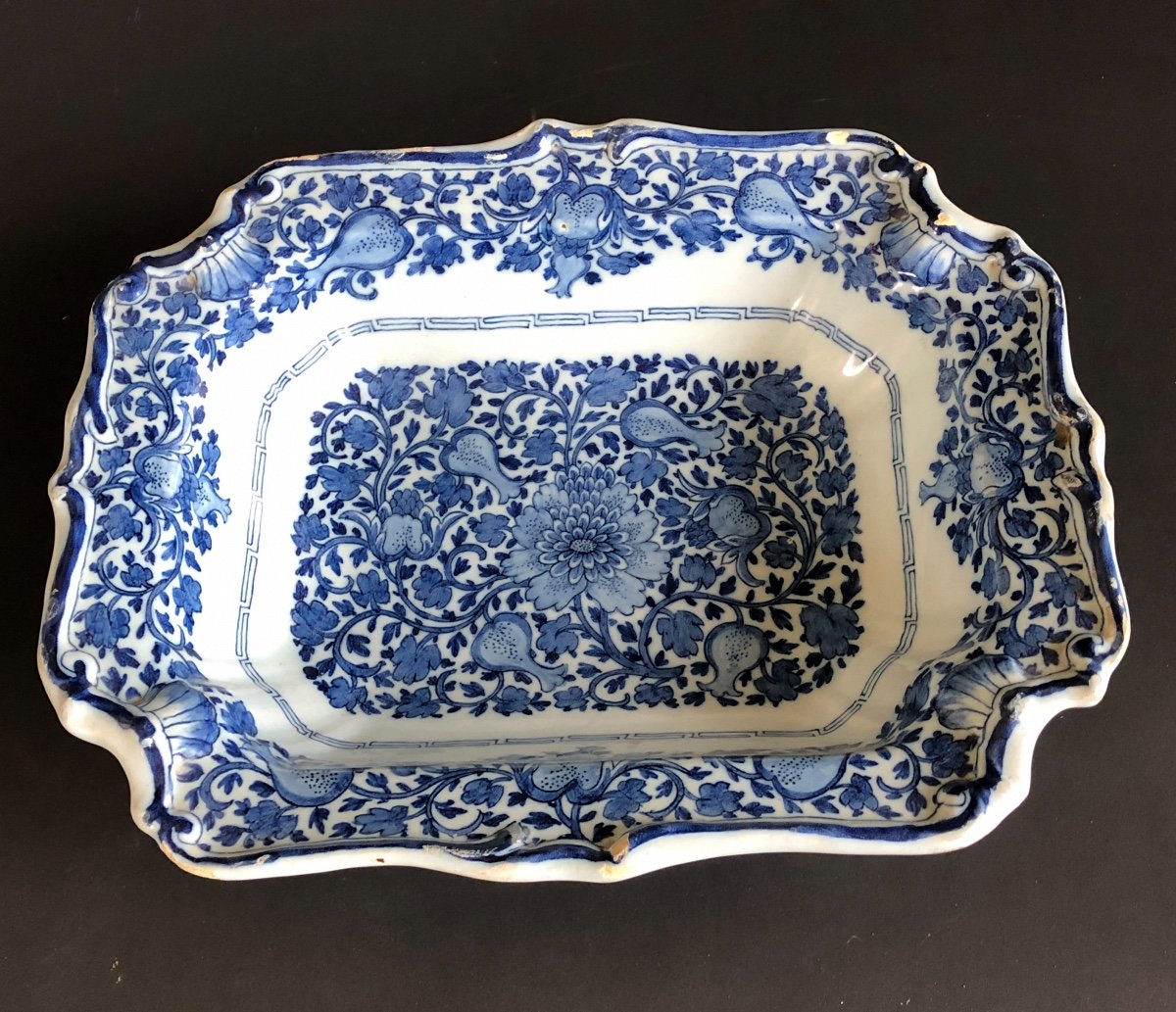 Plat Creux En Faïence De Delf - XVIIIème - Décor Floral