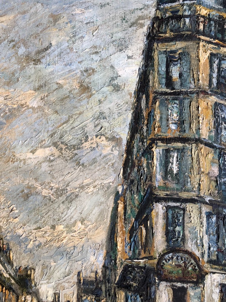 Fernand Laval (1886-1966) - Rue De Paris - School Of Paris-photo-2