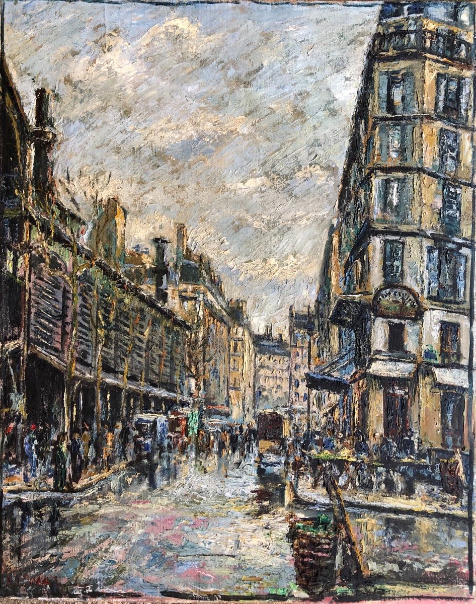 Fernand Laval (1886-1966) - Rue De Paris - Ecole De Paris