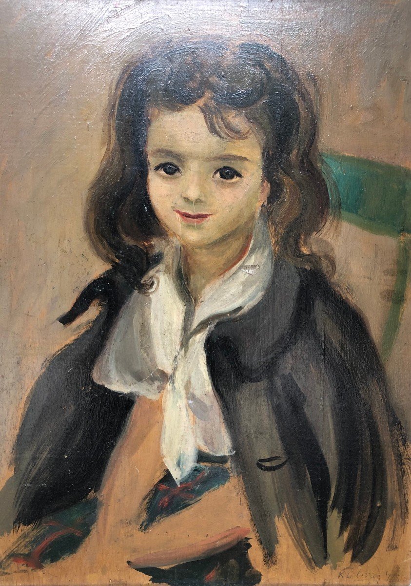 Katherine Librowicz (1912-1991) - Artiste Polonaise - Ecole De Paris - Petite Fille