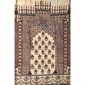 Old Iranian Kalamkari Or Ghalamkar - XIXth Fabric - Qajar Islamic Art