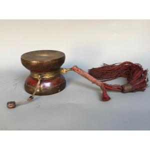 19th Century Tibetan Drum Or Tambourine - Damaru