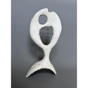 Sculpture décorative en plâtre – Années 1950, dans le goût de Joan Miró