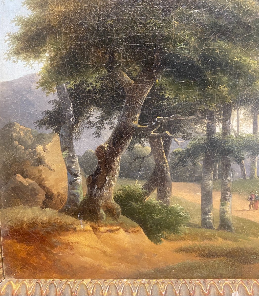Philippe Budelot (1770-1841) - Paysage - Huile Sur Toile-photo-3