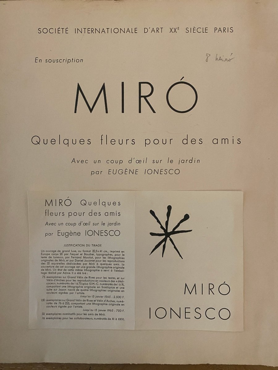 Joan Miró - Some Flowers For Friends, 1964 -photo-2