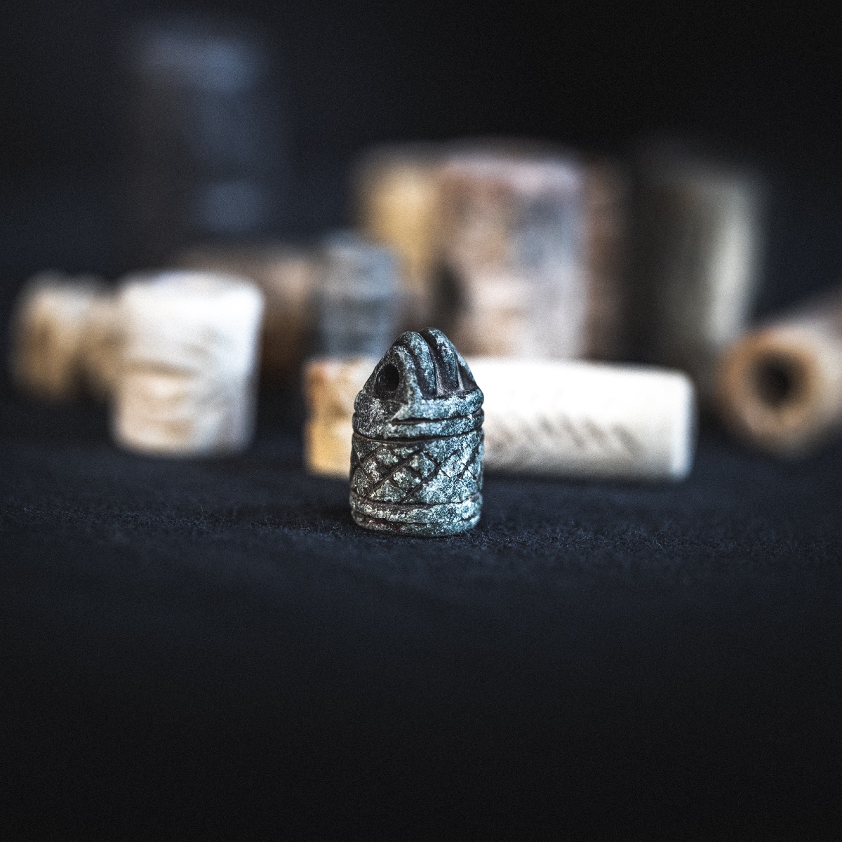 Lot Of Antique Cylinder Seals - Near East - 1st Millennium Bc-photo-2