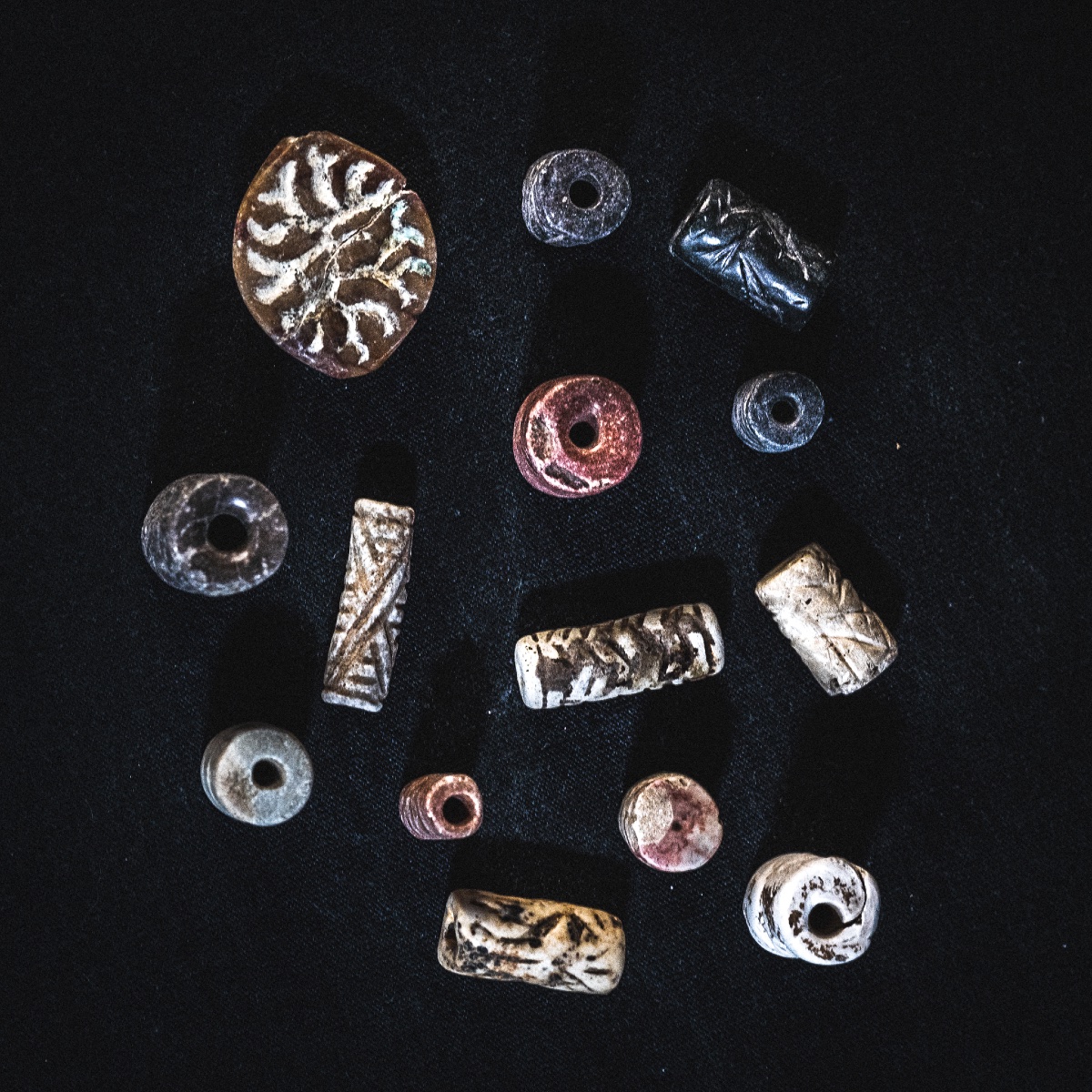 Lot Of Antique Cylinder Seals - Near East - 1st Millennium Bc-photo-2