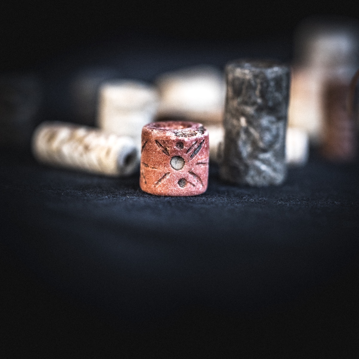 Lot Of Antique Cylinder Seals - Near East - 1st Millennium Bc-photo-1