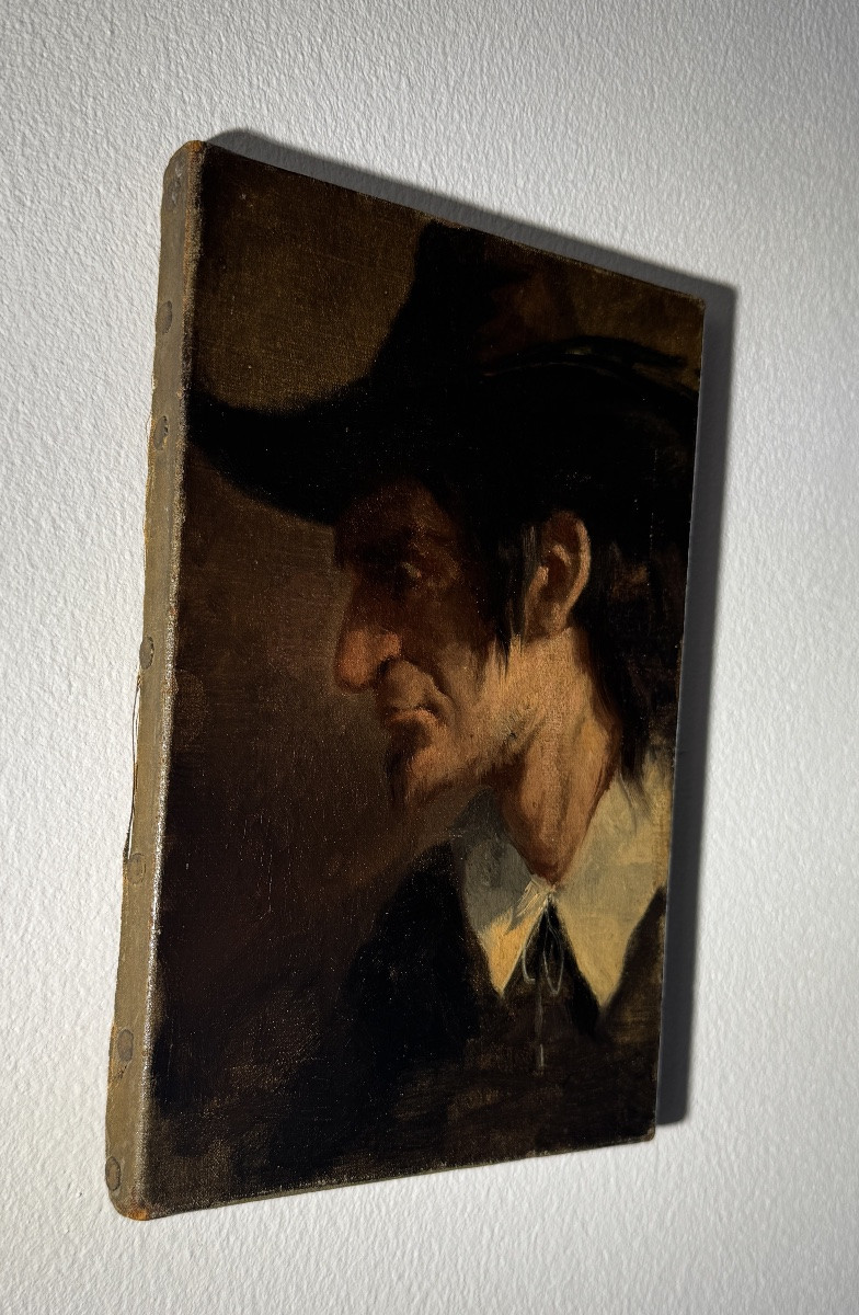 Ecole Italienne XIXème - Portrait de brigand-photo-2