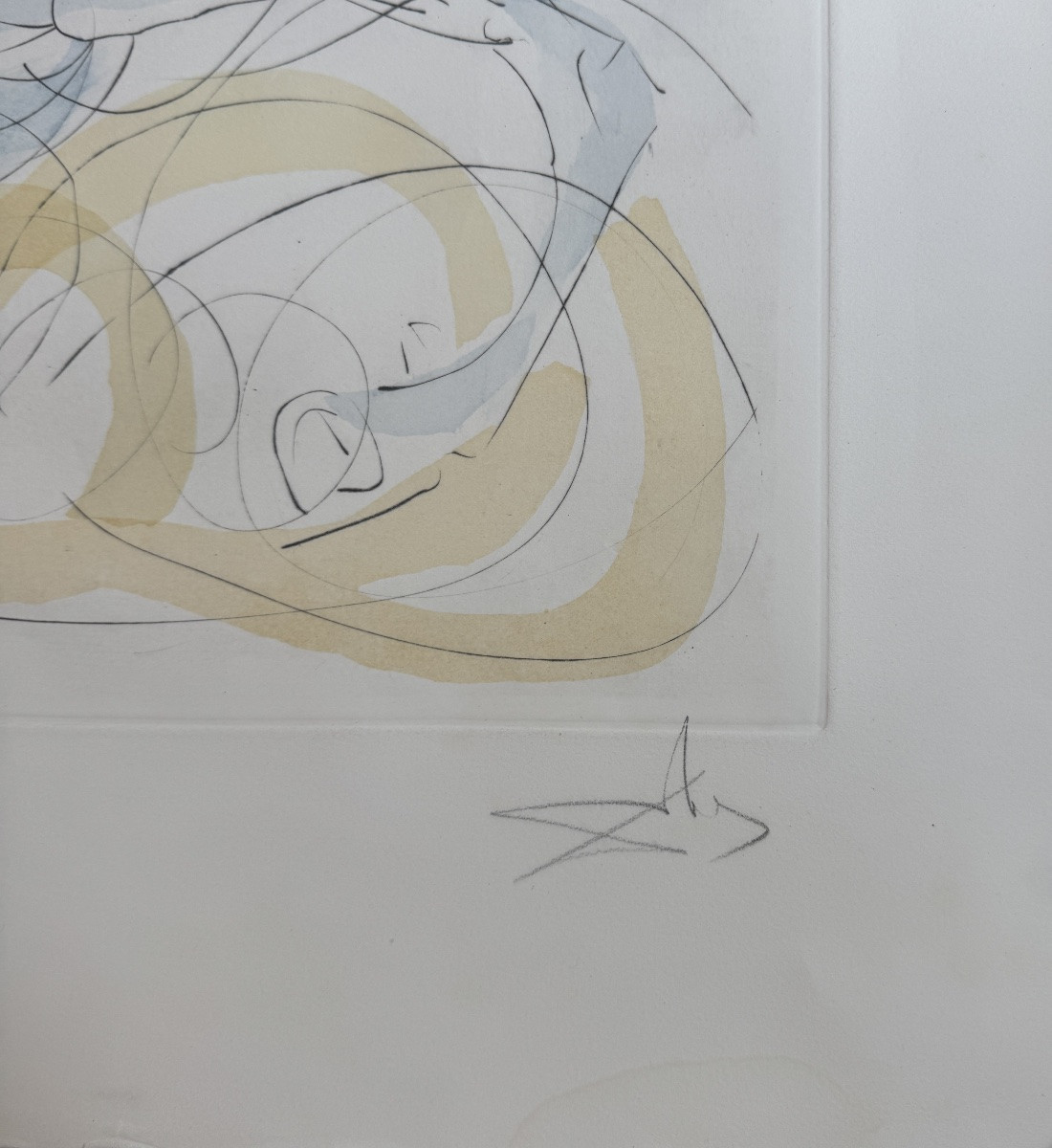 Salvador Dali - Lithographie - Elie et le char de feu-photo-3