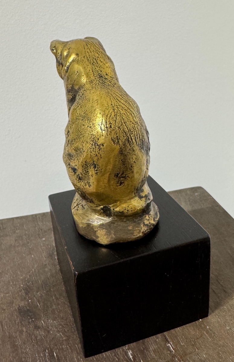 Antoine-Louis Barye - Bronze - Chat assis -photo-4